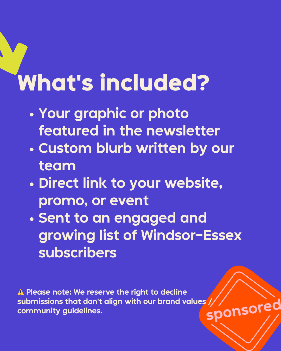 Sponsor a SEND | W.E. Roundup Newsletter